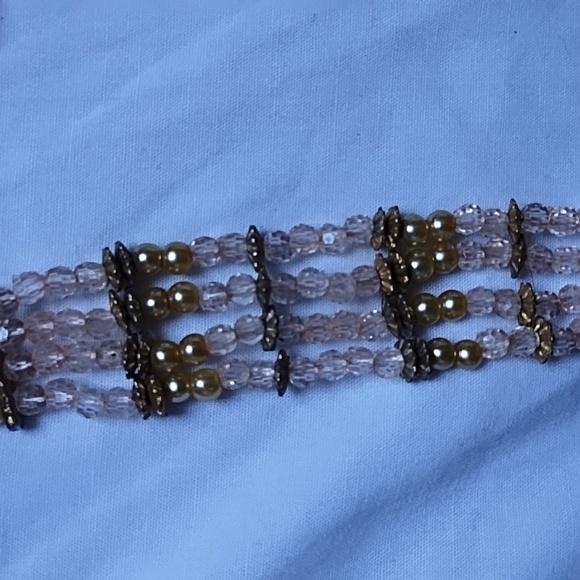 Vintage pearl and choker and matching bbracey - Picture 3 of 4